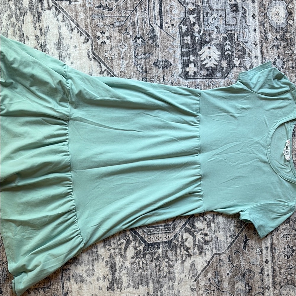 Pink Rose Light Blue T-Shirt
